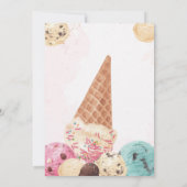 Ice Cream 4th Birthday Invitation Icecream Invitat (Dos)