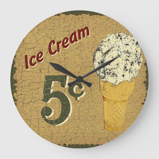 Ice Cream 5 cent Grote Klok (Voorkant)