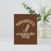 Ice Cream aangepaste briefkaart (Staand voorkant)