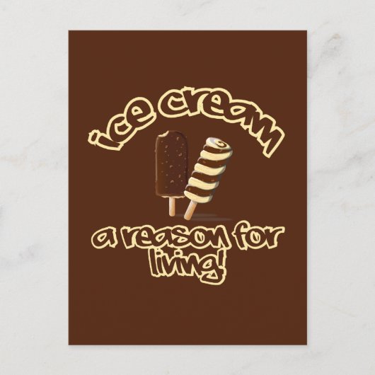 Ice Cream aangepaste briefkaart (Voorkant)