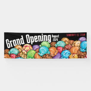Ice Cream Aankondiging Grand Opening Fund Raiser Spandoek