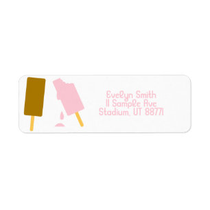 Ice Cream-Adresetiketten Etiket