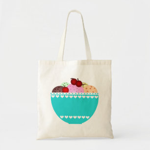 Ice Cream and Cherries Canvas tas