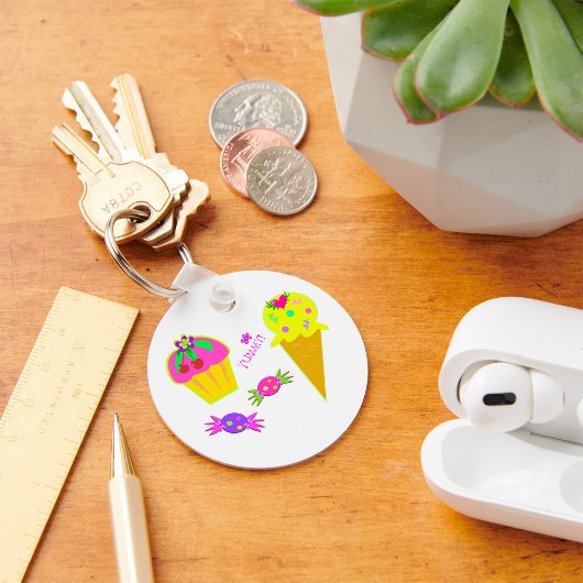 Ice Cream and Cupcake Sleutelhanger