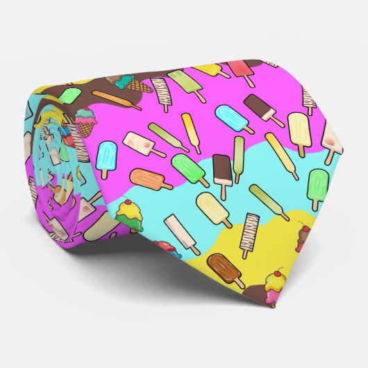 Ice Cream and Popcicles Stropdas (Opgerold)