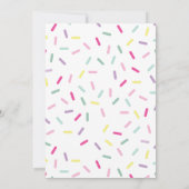 Ice Cream and Sprinkles Sweet One 1st Birthday Kaart (Achterkant)
