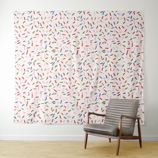 Ice Cream and Sprinkles Sweet One 1st Birthday Wandkleed (In Situ (horizontaal))