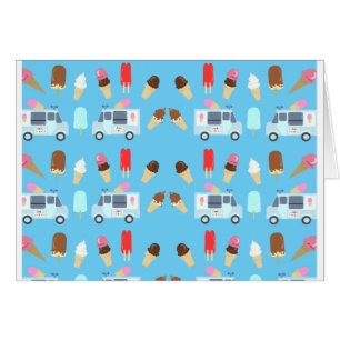 Ice Cream and Truck Pattern