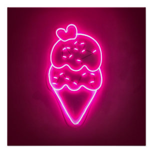Ice Cream Art Strawberry Ice Cream Clip Art Painti Perfect Poster