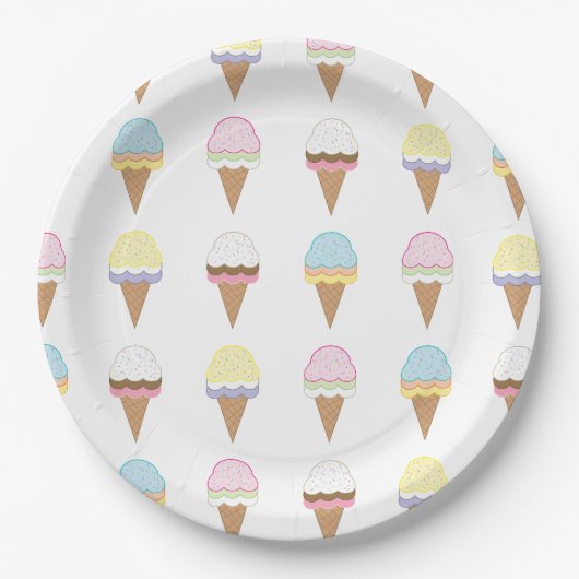 Ice Cream Awesomeness Papieren Bordje (Voorkant)