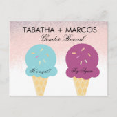 Ice Cream Baby Gender onthullen de kaarten van de  (Voorkant)