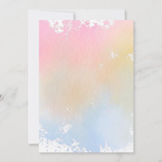 Ice Cream Baby shower Kaart (Achterkant)