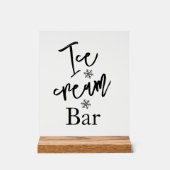 Ice cream bar wedding Acrylic sign (Recto)