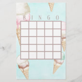 Ice Cream Bingo Kaarten (Voorkant)