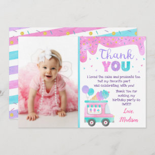 Ice Cream Birthday Bedankt voor je kaarten