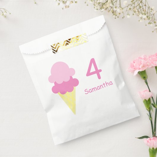 Ice Cream Birthday Bedankzakje (Gezegeld)