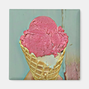 Ice cream birthday gift magneet