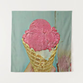 Ice cream birthday gift wandkleed (Voorkant)