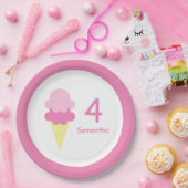 Ice Cream Birthday Papieren Bordje (Feest)