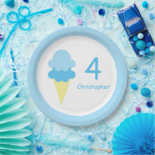 Ice Cream Birthday Papieren Bordje