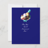 ICE CREAM BIRTHDAY PARTY, blauw Kaart (Achterkant)