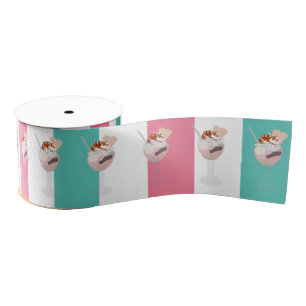 Ice Cream Birthday Party gepersonaliseerd Grosgrain Lint