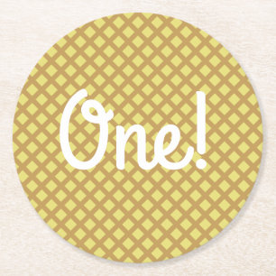 Ice Cream Birthday Party Ronde Kartonnen Onderzetter