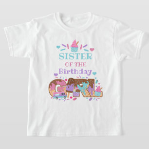 Ice Cream Birthday shirt Zuster van de verjaardag
