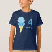 Ice Cream Birthday T-shirt (Voorkant)