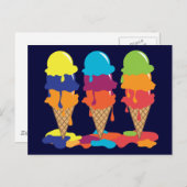 Ice Cream Briefkaart (Voorkant / Achterkant)