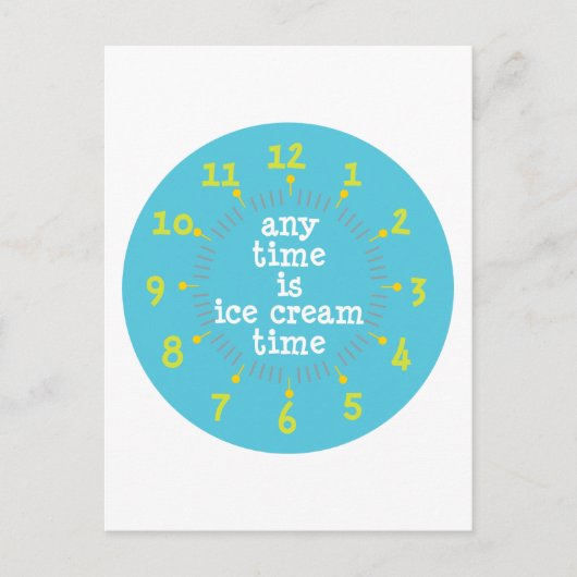 Ice Cream Briefkaart (Voorkant)
