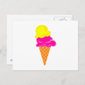 Ice Cream Briefkaart (Voorkant / Achterkant)