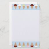 Ice Cream Briefpapier (Voorkant / Achterkant)