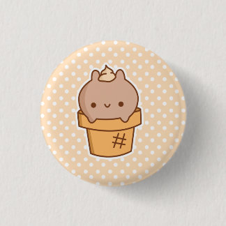 Ice Cream Bunny Button *KIES UW EIGEN GROOTTE