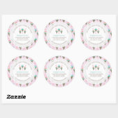 Ice Cream Business Custom Classic Round Sticker (Vel)