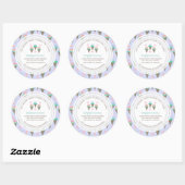 Ice Cream Business Custom Classic Round Sticker (Vel)