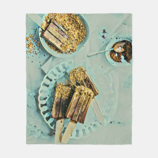 Ice cream cake fleece deken (Voorkant)