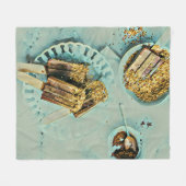 Ice cream cake fleece deken (Voorkant (Horizontaal))