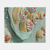 Ice cream cake fleece deken (Voorkant (Horizontaal))
