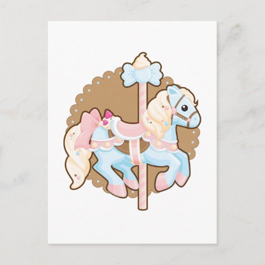 Ice Cream Carousel Briefkaart (Voorkant)