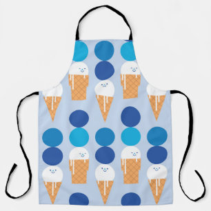 Ice Cream Cartoon Naadloze Vintage Schort
