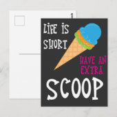 Ice Cream Cft - met ijskap Briefkaart (Voorkant / Achterkant)