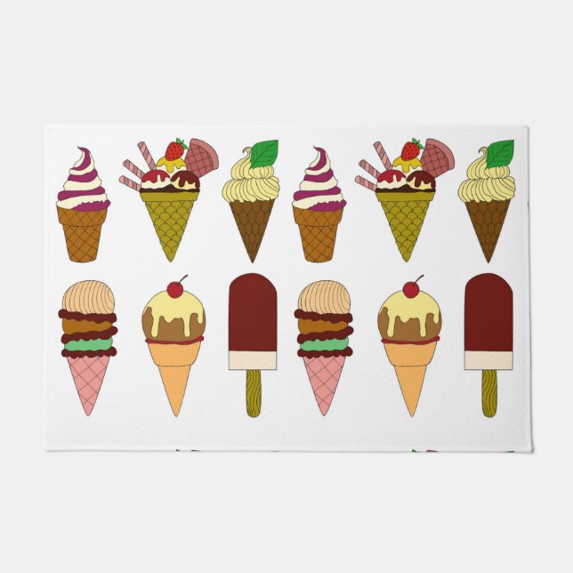 Ice Cream Choice Doormat Deurmat (Voorkant)