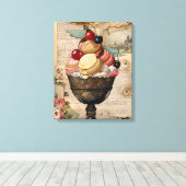 Ice cream Collage Canvas Afdruk (Insitu (Houten vloer))