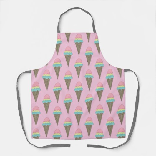 Ice Cream Cone Apron Schort (Voorkant)