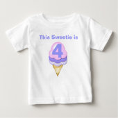 Ice Cream Cone Birthday T-shirt (Voorkant)