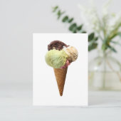 Ice Cream Cone Briefkaart (Staand voorkant)