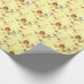 Ice Cream Cone Cornet Pattern Summer Food Funny Cadeaupapier (Hoek)