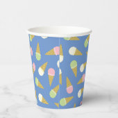 Ice Cream Cone Cute 1st Birthday Kinder Paper Cups Papieren Bekers (Rechts)