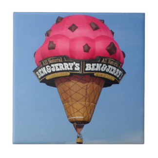 Ice Cream Cone Hot Air ballon Tegeltje